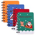 thumbnail image 4 of 4pcs Christmas Mini Spiral Notepads Mini Spiral Notebooks Christmas Office Memo Notepads, 4 of 8