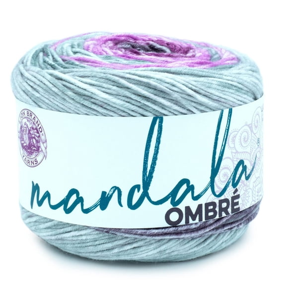 Lion Brand Yarn 511-211 Mandala Ombre Joy Ombre Cake Yarn