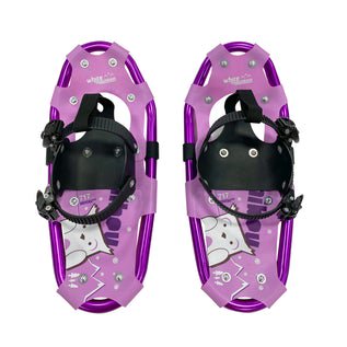 White Mountain - Chaussures de Neige Légères avec Harnais de Luxe - Raquettes pour Enfants - Fabriquées en Alliage d'Aluminium pour une Durabilité et une Légèreté Maximales - Comprend un Sac Fourre-Tout (7 Pieds'x17 Pieds', Hibou)