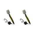 thumbnail image 4 of Redempat Stainless Steel Golf Club Brush Portable Solid Color Shoe Brushes Yellow with Lid 2Set, 4 of 6