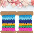 thumbnail image 4 of YLSHRF 2Pcs Color Zigzag Ribbon DIY Hand-Made Material Cloth Hair Accessories Sewing Decoration 8mm Crafts Bow Handmade Gift Wrap Party, 4 of 8