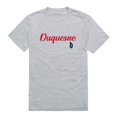 thumbnail image 1 of W Republic 554-293-HGY-02 Men Duquesne Dukes Script T-Shirt, Heather Grey - Medium, 1 of 1