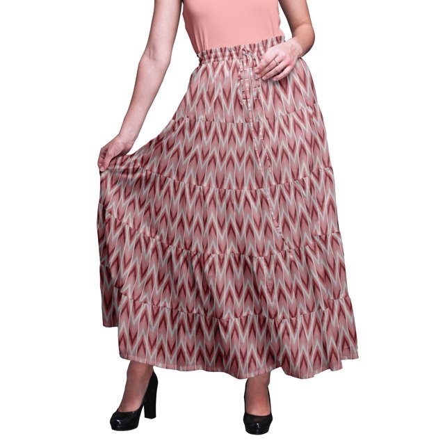 Bimba SkirtsForWomen Long Length Cotton Printed Maxi Boho Summer Skirt