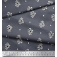 thumbnail image 2 of Soimoi Poly Georgette Fabric Diamond & Paisley Block Decor Fabric Printed Yard 42 Inch Wide, 2 of 3