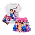 thumbnail image 1 of HAWEE Mignonne Robe Encanto Mirabel pour Filles Costume Isabela Cosplay avec 3 Pcs, 1 of 7