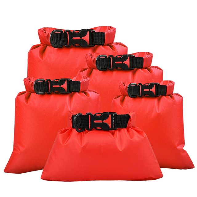 5 Pcs Waterproof Storage Bags Dry Sacks Smartphone Camera Storage Bags for Drifting Water Sports