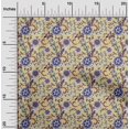 thumbnail image 2 of oneOone Velvet Light Yellow Fabric Asian Suzani Sewing Material Print Fabric By The Yard 58 Inch Wide, 2 of 5