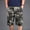 Army Green, variant on cllios Mens Camo Cargo Shorts Elastic Waistband Cotton Ripstop Tactical Shorts Outdoor Camouflage Cargo Work Shorts with Multi Pockets