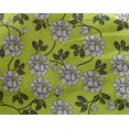 thumbnail image 5 of oneOone Georgette Viscose Lime Fabric Leaves & Clover Craft Projects Decor Fabric Printed By The Yard 42 Inch Wide, 5 of 5