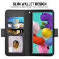 thumbnail image 2 of Samsung Galaxy A51-M40S Case, Cell Phone Leather Sleeve PU Leather Cover Wallet Cell Phone Case Cover Compatible for Samsung Galaxy A51-M40S Leather Case - Black, 2 of 7