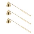 thumbnail image 1 of Candle Snuffer, Candle Extinguisher Snuffer Iron Plating Golden 3pcs  For Tea Light Candles, 1 of 8