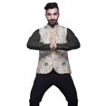 thumbnail image 4 of Atasi Floral Printed Wedding Jackets For Men Nehru Jacket Waist Coat For Festive Season-Large, 4 of 6