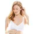 thumbnail image 4 of Playtex Womens 18 Hour Front Close Posture Bra, 44D, White, 4 of 4