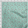 thumbnail image 1 of oneOone Popeline de Coton Tissu Imprimé Framboise Fruit BTY 42 Pouces de Large, 1 of 4