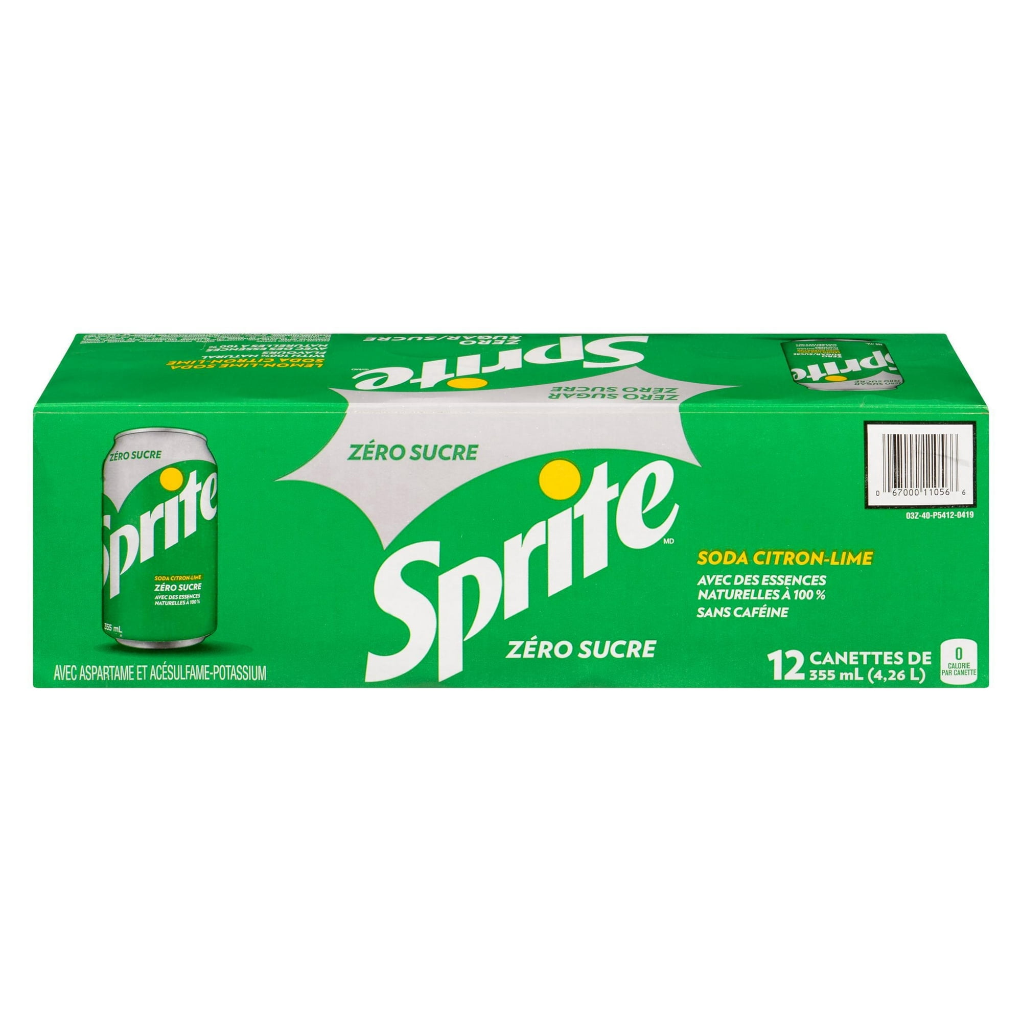 Sprite Zéro Fridge Pack Cannettes, 355 mL, 12 Pack