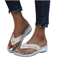 thumbnail image 4 of Sandales Décontractées de Mode pour Femmes, Sandales de Plage d'Extérieur, Pantoufles Compensées de Plage, 4 of 9