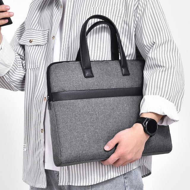 Fresh Finds, Portable Large-capacity Cloth Briefcase, Document Bag for Business, Multi-compartment Design, Professional Style, for Meetings, Travel, Gift, Stylish & Durable Hzhnb New Release