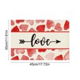 thumbnail image 3 of Wooowa Valentine's Day Printed Placemat 11.8x17.7 Inches - Heat-Resistant Table Decor for Kitchen, Home & Holiday Parties, 3 of 6