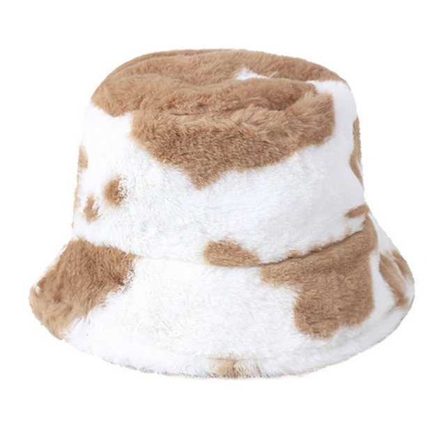 Winter Fisherman Hat Leopard Print Thick Windproof Fixed Strap Cold Resistant Flat Top Color Matching Adjustable Lady Outdoor Hat