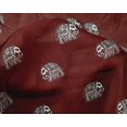 thumbnail image 4 of oneOone Silk Tabby Fabric Elephant Block Print Fabric By Yard 42 Inch Wide, 4 of 4