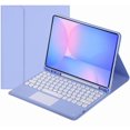 thumbnail image 1 of Touch Keyboard Case for Samsung Galaxy Tab S10 FE/ S9 FE 5G 10.9 Inch/Tab S9 11 Inch, with Pencil Holder - Magnetically Detachable Touch Bluetooth Keyboard, 1 of 7