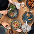thumbnail image 3 of like. by Villeroy & Boch Assiette de Souper en Denim Artisanal 26 cm Porcelaine Bleue de Qualité Supérieure, 3 of 3
