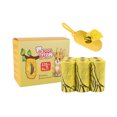 thumbnail image 2 of Dog Poop Waste Bags with Hook Dispenser, Thickened Tear-Off Refills, Yellow Plastic, 26 Count, Leakproof for Outdoor Walks, 2 of 6