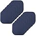 thumbnail image 3 of Sweet Home Collection Memory Foam Chair Cushion Honeycomb Pattern Solid Color Slip Non Skid Rubber Back Ultimate Comfort and Softness Rounded Square 16" x 16" Seat Cover, 12 Pack, Navy Blue, 3 of 4