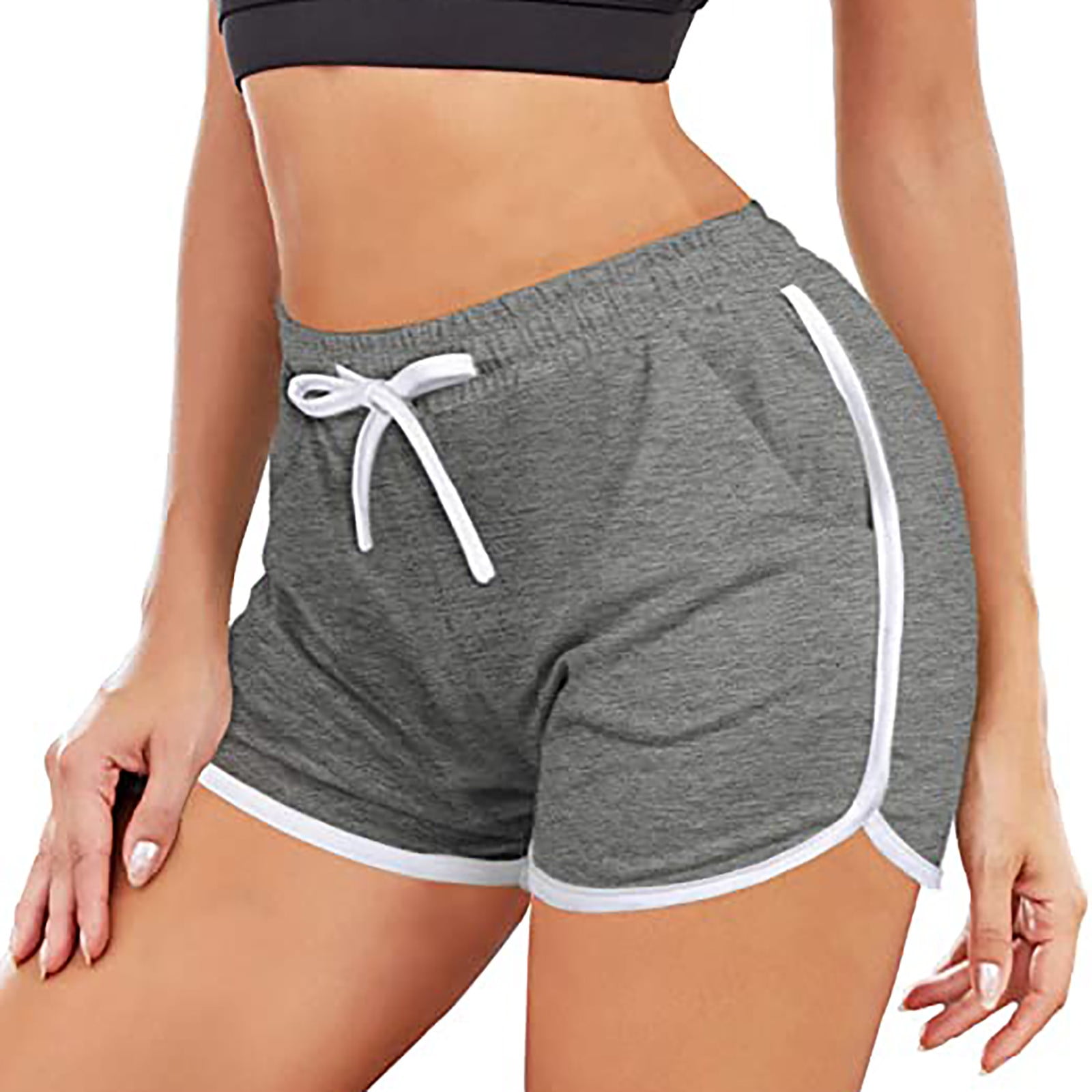 Levmjia Womens Shorts Plus Size Clearance Summer High Waist Yoga