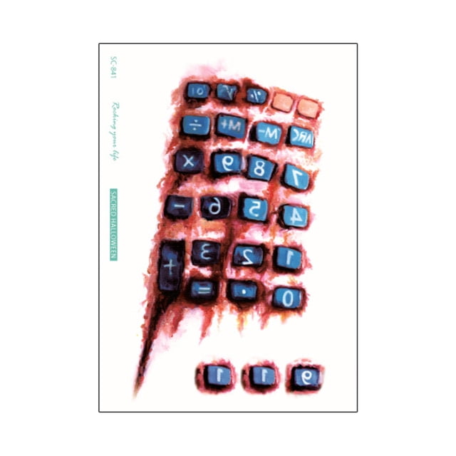 CAROOTU Halloween Stickers Waterproof Simulation Scratches Scars Bite Marks Simulation Fake Wound Tattoo