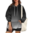 thumbnail image 4 of Besolor Oversized Sweatshirt for Women Fall Plus Size Long Sleeve Gradient Color Hoodies Baggy Clothes for Ladies, 4 of 7