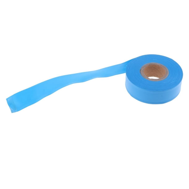 YOKIVE 1 Roll X 328 Ft X 3 Inch Flagging Tape – 2 Mil Thick PE Non-Adhesive Survey Tape, High-Visibility Blue, For Trail Marking & Boundaries