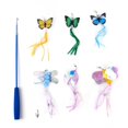 thumbnail image 4 of GROWTH TANK Cat Feather Toys with 6 Refills Extendable Retractable Cat Teaser Fun Toy Cat Toy Teaser for Indoor Cat Playing Training, 4 of 8