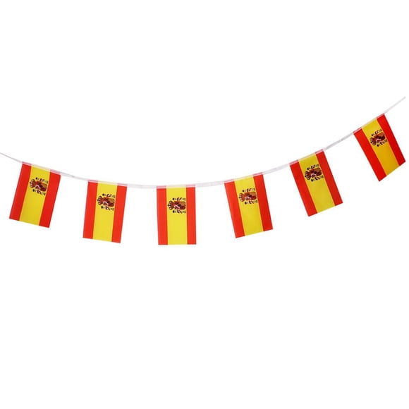 segolike Spain Nation Flag Banners String Flag for Fan Clubs KTV,Sports Decor 9M