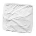 thumbnail image 2 of High Stretch Velvet Square Ottoman Cover Elastic Bottom for Living Room Washable White, 2 of 8