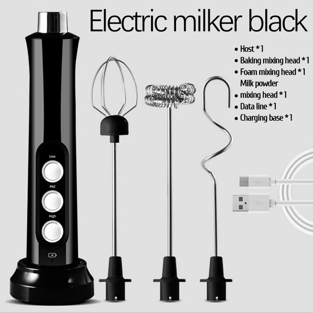 Vendredi Fou TIMIFIS Gadgets de Cuisine Recharge USB de Bulles en Acier Inoxydable Multifonction à Immersion à 3 Vitesses