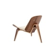 thumbnail image 2 of Chaise de salon shell Plata Décor Import en blanc, 2 of 4