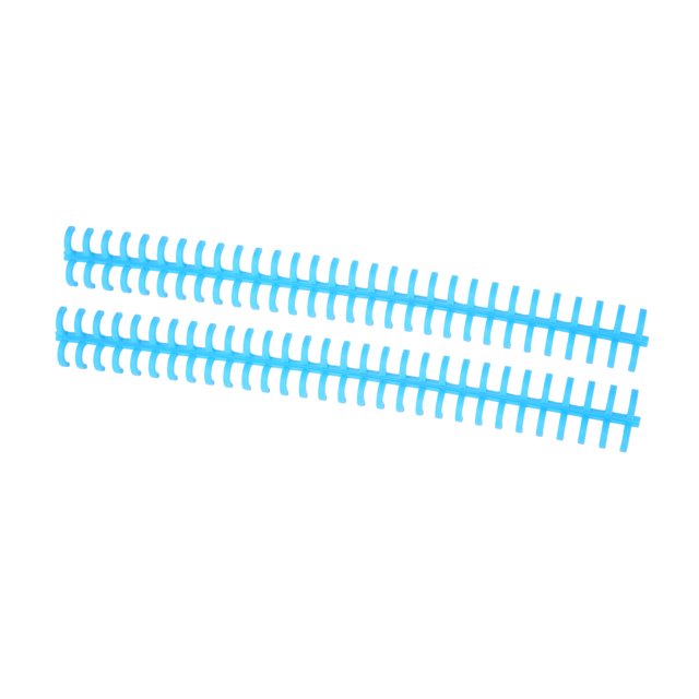Binding Strip, Binding Comb 30 Hole 65 Sheet Holdable Wear Resistant 10 Pcs For Loose Leaf Paper Blue