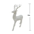 thumbnail image 4 of Holiday Time White Glitter Reindeer Tabletop Décor, 1 Count, 4 of 4