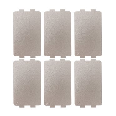 KAKOWELY Microwave Oven Mica Sheet Cover for Oven Silver Color Easy to Cut and Install Fits Most Sizes,4.57"X2.56"X0.04"