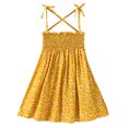 thumbnail image 1 of EYIIYE Bambin Fille Floral Casual Robes Bretelles Sans Manches Sundress, 1 of 8