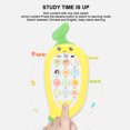thumbnail image 4 of Baby Cell Phone Toy, Educational  Cover Musical Bilingual Biteable Interesting Early Learning Smartphone Toy  For Early Education For Toddler Yellow,Green,, 4 of 8