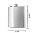 thumbnail image 2 of TIMIFIS The Flask 10oz Stainless Steel Pocket Hip Flask Whiskey Liquor Screw Kitchen Gadgets, 2 of 2