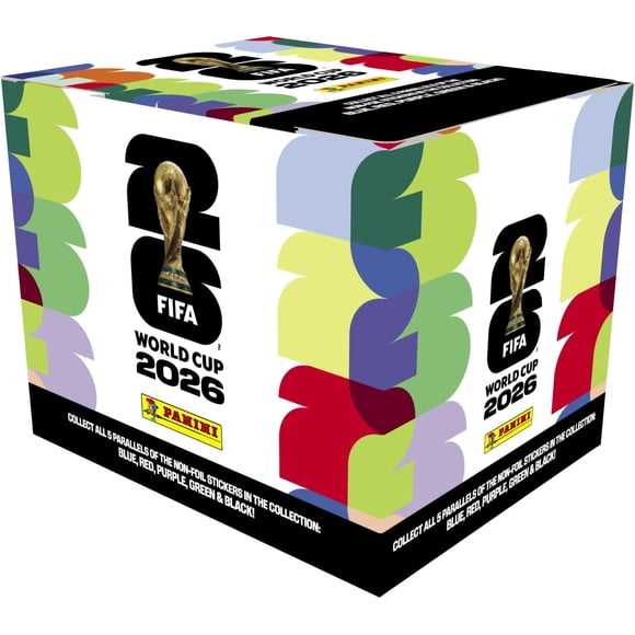 Boîte de Collection d'Autocollants Coupe du Monde de la FIFA 2026 Panini, Lot de 50 Autocollants
