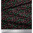 thumbnail image 3 of Soimoi Polyester Crepe Fabric Text,Tomato & Carrot Vegetable Print Sewing Fabric Yard 52 Inch Wide, 3 of 3