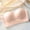 Pink, variant on HUITKMM Cotton Bra Thin Padded Bra with Removable Padding Seamless Full Coverage Bras for Women Adjustable Underwire Lingerie Solid Color