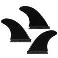 thumbnail image 1 of Graflsoa Ensemble d'Ailettes de Planche de Surf 3 Pcs - Nylon Durable, Hauteur de 4,37 Pouces, Base de 4,4 Pouces, Options Noir/blanc, 1 of 6