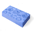 thumbnail image 1 of Brosse de Douche Éponge Exfoliante Ultra Douce Dessin Animé, Bleu 4 Pcs, 1 of 4