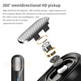 thumbnail image 3 of Tignapoo Microphone Lavalier Sans Fil 2,4 g avec Portée de Transmission de 50 m pour Diffusion en Continu sur Mobile, Cours en Ligne, Entrevues en Plein Air et Courts Enregistrements Vidéo - Pile TYPE-C Rechargeable Incluse, 3 of 6