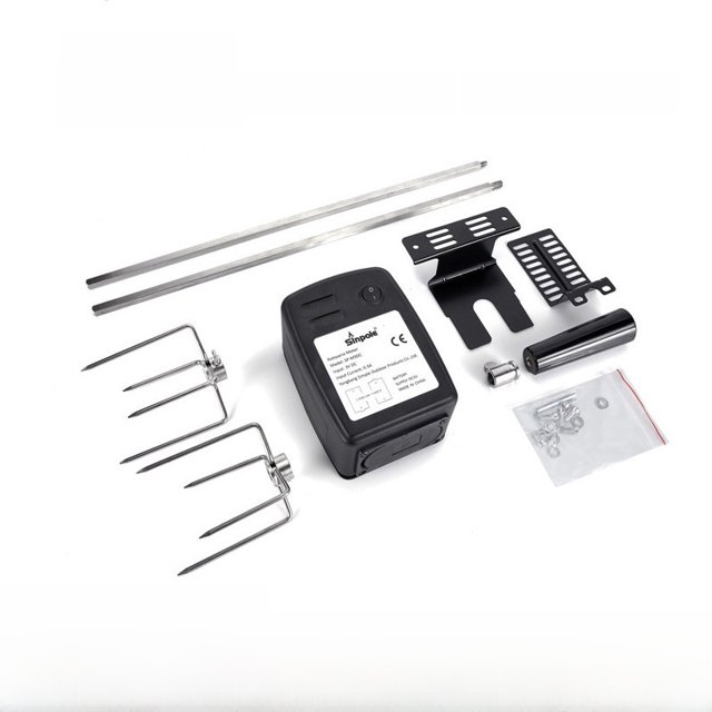 Compact Electric Barbecue Set with Stainless Steel Grill Rack & Fork – Portable, Rust-Resistant, Easy-to-Use Grilling Tools for Outdoor Adventures, Small Backyards & Balconies – Safe Food Contact